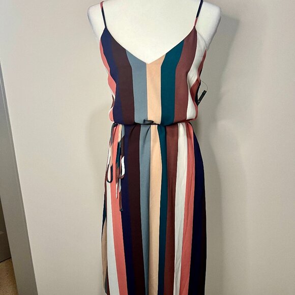 Lulus Multi Color Striped Dress (NWT) - Picture 1 of 2